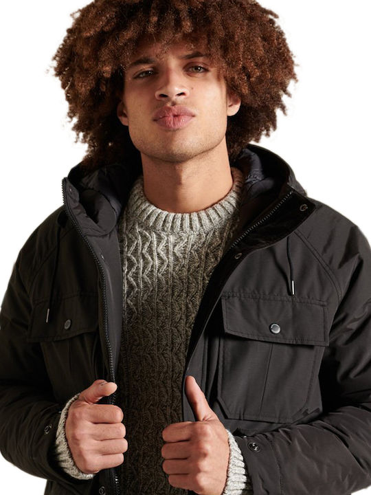 Mountain Winter Jacke Parka Schwarz