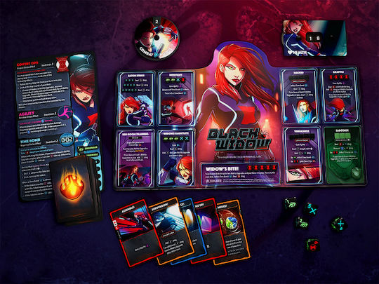 Board Game Marvel Dice Throne: Black Widow v. Doctor Strange for 2 Players 8+ Years Old DT011-753 (EN) USAopoly