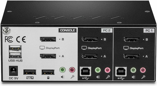 Trendnet 2-Port Dual Monitor DisplayPort KVM Switch