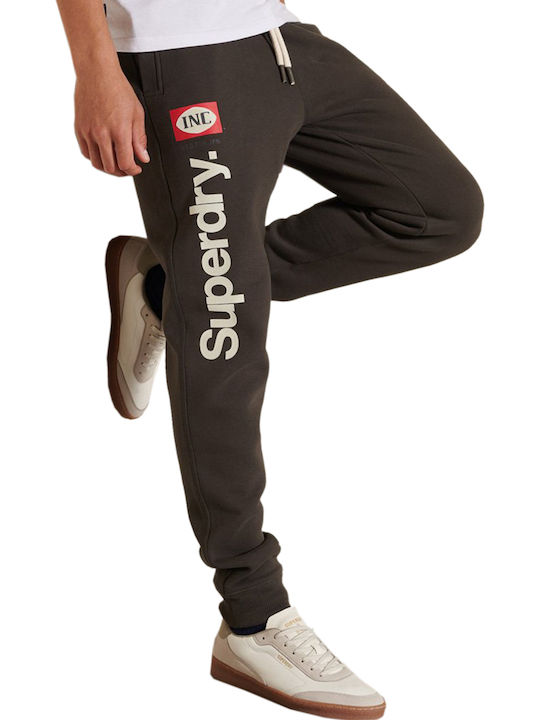 Ac Ringer Sweatpants with Elastic Vintage Black