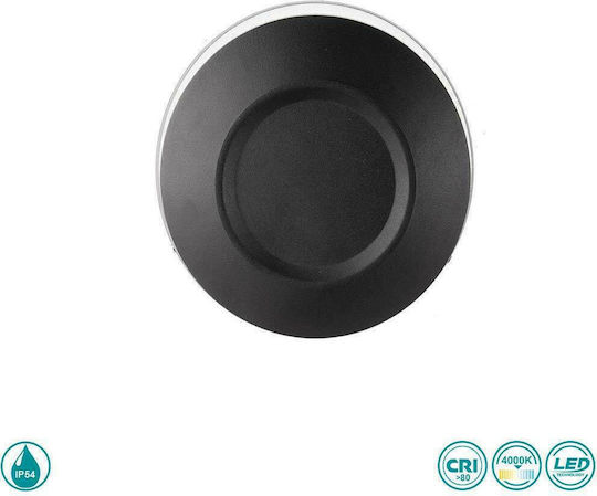 Ondaluce Leuchte Wand LED Schwarz 16x8cm Ondaluce Leuchte Wand LED Schwarz 16x8cm