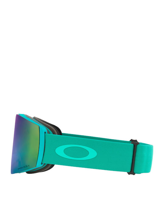 Oakley Fall Line Ski- & Snowboardbrille Erwachsene Türkis mit Linse in Grün Farbe
