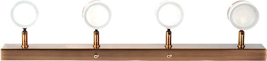 ARlight Modern Lamp Wall with Integrated LED and Natural White Light Copper 58x14x3cm