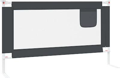 vidaXL Foldable Bed Rails made of Fabric in Gray Color 100x25x95εκ. 1pcs