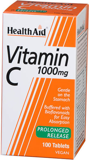 Health Aid Vitamin C Bioflavonoids 60 tabs Βιταμίνη για Ενίσχυση του Ανοσοποιητικού, τo Δέρμα & Αντιοξειδωτική δράση 1000mg 60 ταμπλέτες