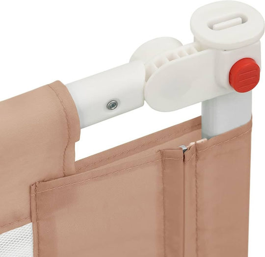 vidaXL Pliabil Bară de protecție pentru pat Montaj simplu în Culoare Maro 150x25x95εκ. 1buc