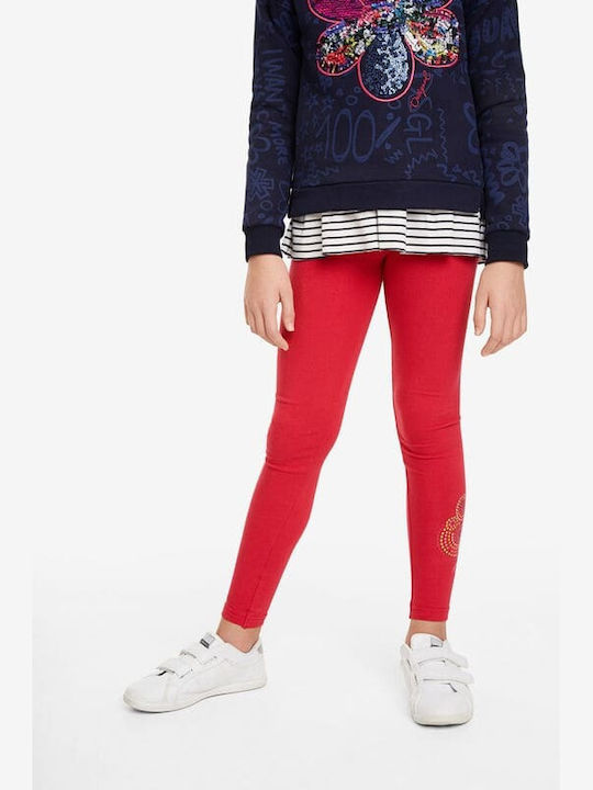 Kids Legging Long Red Socrates