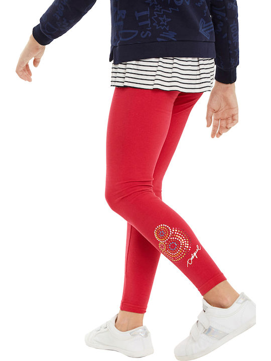 Kids Legging Long Red Socrates