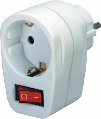 Com Single Power Socket White