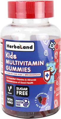 HerbaLand Gummies For Kids Multivitamins Vitamina 90 bomboane de jeleu