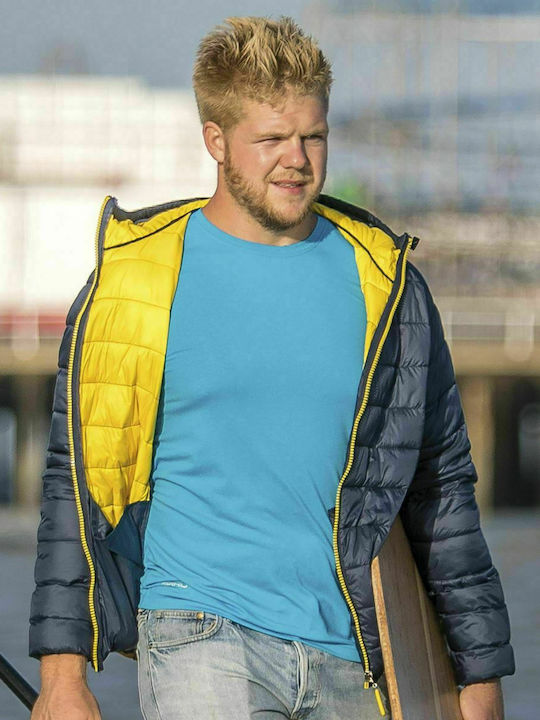Bird Wasserdichtes Kinder Gestepptes Kurzes Jacke mit Kapuze Navy Blau