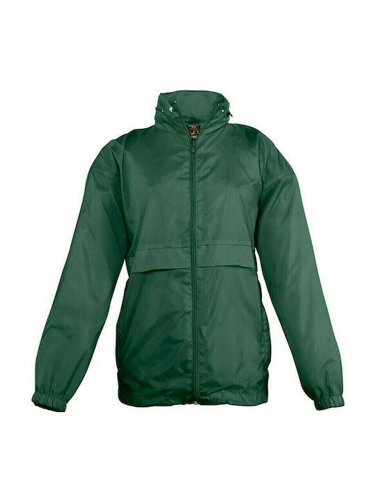 Sol's Kids Sports Jacket short Windproof Green