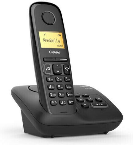 Gigaset A270A Cordless Phone with Greek Menu Black