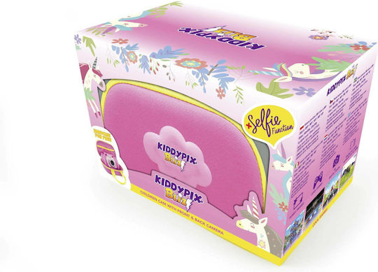 EasyPix KiddyPix Blizz Children's Camera 2MP with Thermal Printing Optical Zoom 4x Pink