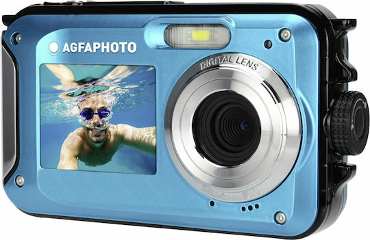 AgfaPhoto Realishot WP8000 Compact Φωτογραφική Μηχανή 8MP με Οθόνη 2.7" και Ανάλυση Video 2688 x 1520 pixels Μπλε