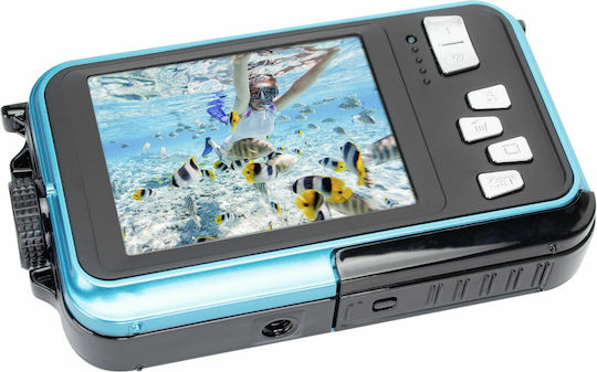 AgfaPhoto Realishot WP8000 Compact Φωτογραφική Μηχανή 8MP με Οθόνη 2.7" και Ανάλυση Video 2688 x 1520 pixels Μπλε