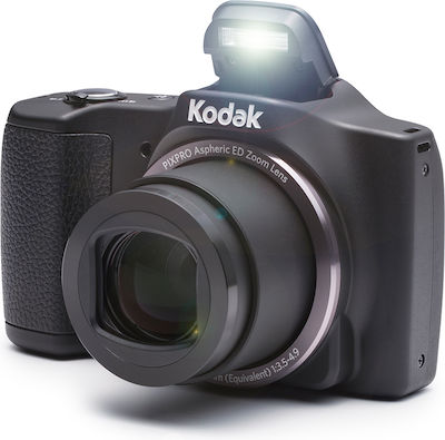 Kodak Friendly Zoom FZ201 Compact Camera 16.15MP 20x Optical Zoom with 3" Display 1280 x 720 pixels Black Black