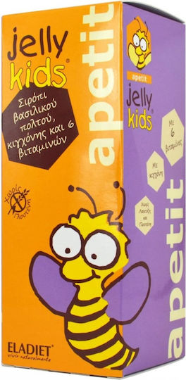 Eladiet Jelly Kids Apetit Πολυβιταμίνη με Βασιλικό Πολτό & Βιταμίνες για Ενίσχυση του Ανοσοποιητικού 150ml