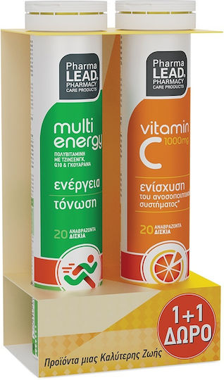 Pharmalead Multi Energy & Vitamin C 550mg Multivitamin for Energy & Immune System Boost 550mg 40 eff. tabs