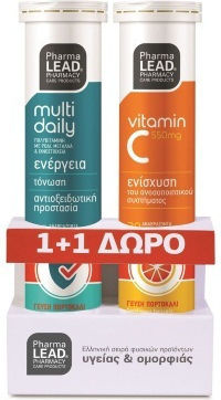 Pharmalead Multi Daily & Vitamin C 1000mg Multivitamin Multi Daily & Vitamin C 1000mg für Energie & Stärkung des Immunsystems Orange