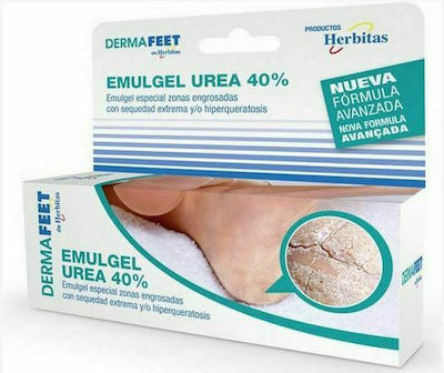 Herbitas Derma Feet Urea 40% Feuchtigkeitsspendende Creme Regenerierend für Rissige Fersen 60ml