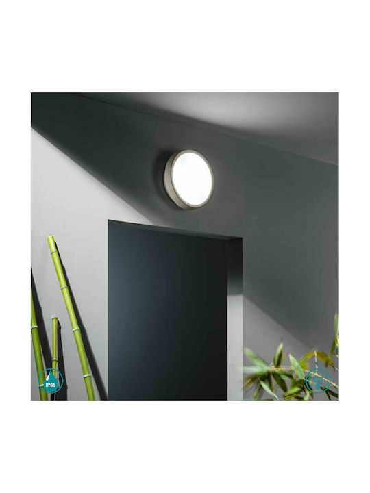 Ondaluce Petar Outdoor Ceiling Flush Mount in Gray Color PL.PETAR/GRIGIO