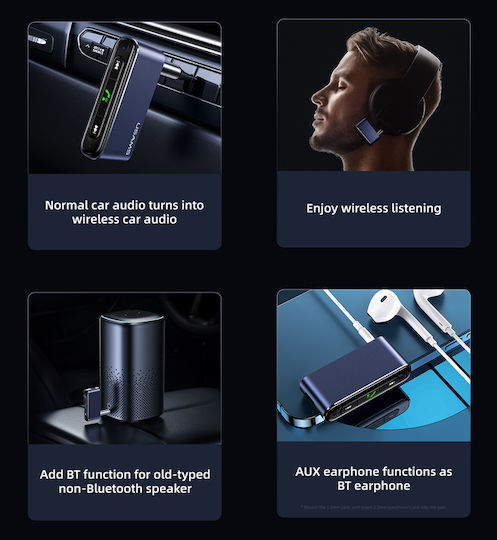 Usams Bluetooth Αυτοκινήτου US-SJ519 για το Ηχοσύστημα (Audio Receiver)