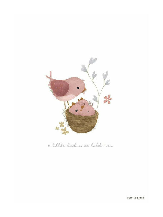Little Dutch Παιδική Αφίσα Little Pink Flowers 42x30εκ.
