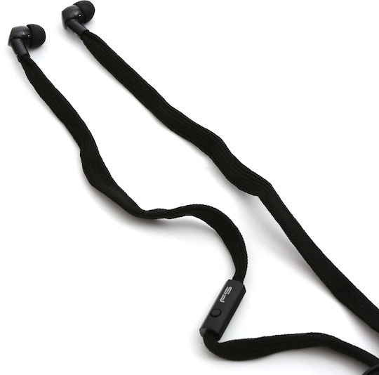 Omega Freestyle Shoelace FH2112 In-ear Handsfree με Βύσμα 3.5mm Μαύρο