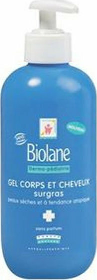 BIOLANE GEL CORPS ET CHEVEUX SURGRAS 350ML