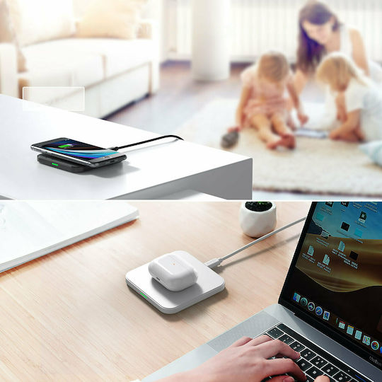 Choetech Ασύρματος Φορτιστής (Qi Pad) 10W Black / White (T511-S)