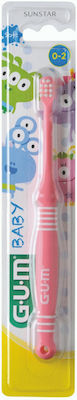 GUM Baby 213 Baby Toothbrush for 0m+ Reddish