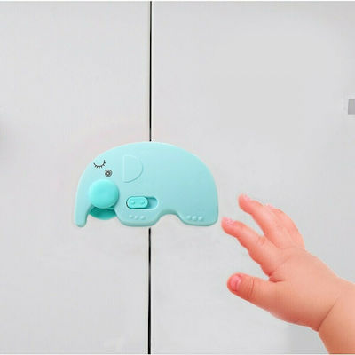 Cangaroo Henry Cabinet & Drawer Protectors with Sticker made of Plastic in Turquoise Color 3pcs