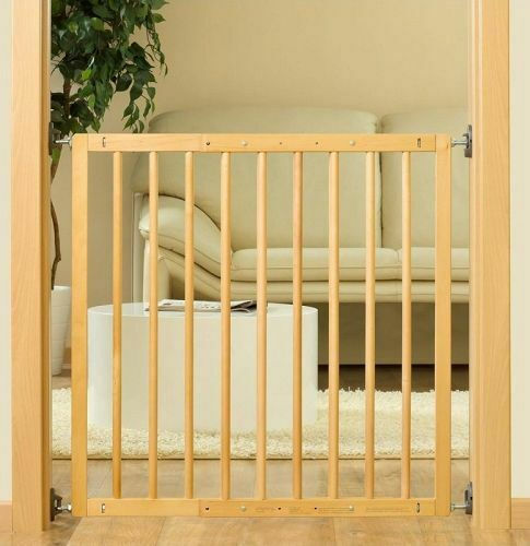 Reer Foldable Security Door Made of Wood in Brown Colour 106cm