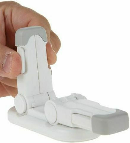 Factory Door Safety Lock with Sticker made of Plastic in White Color 9.7x7.2x3εκ. 2pcs