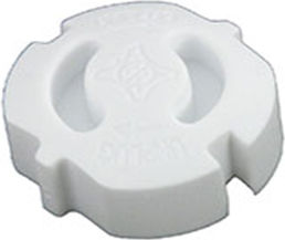 Χαραλαμπίδης Outlet Cover Protector made of Plastic in White Color 1pcs