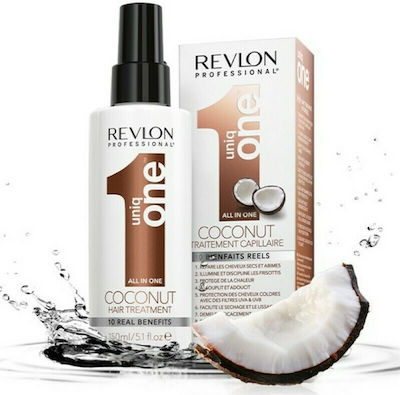 Revlon Uniq One Lotion Αναδόμησης All in One Coconut για Όλους τους Τύπους Μαλλιών 150ml