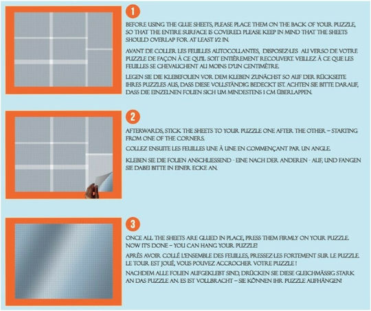 Κόλλα Αυτοκόλλητο Jig&Puz Glue Sheets 8τμχ