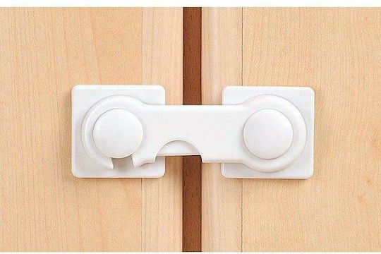 Reer Cabinet & Drawer Lock with Sticker made of Plastic in White Color 1pcs