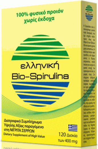 Protonex Hellenic Bio-spirulina 400mg 120 ταμπλέτες