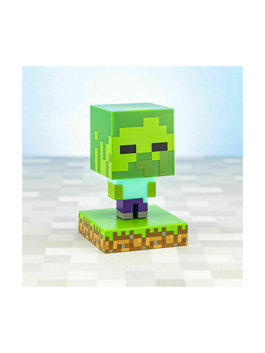 Paladone Παιδικό Διακοσμητικό Φωτιστικό Minecraft Zombie Πράσινο 10εκ.