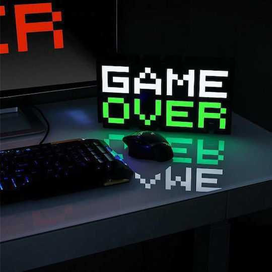 Factory Kids Decorative Lamp Game Over with Color Changes Multicolour 30εκ.