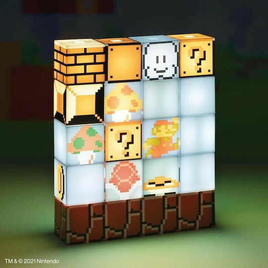 Paladone Kinder Dekorative Lampe Super Mario Bros Mehrfarbig 20εκ.