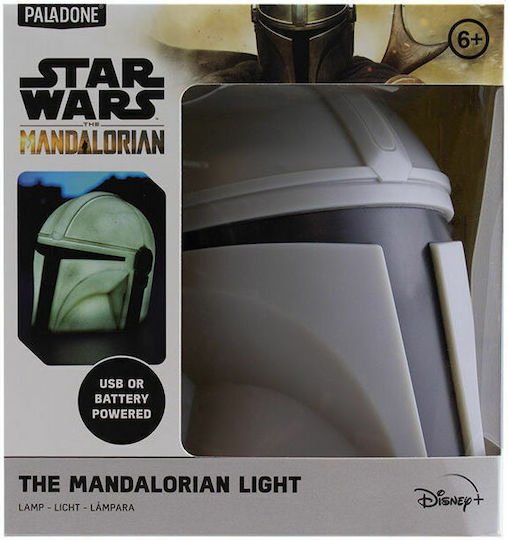 Paladone Lampă decorativă pentru copii The Mandalorian Gri 14εκ.