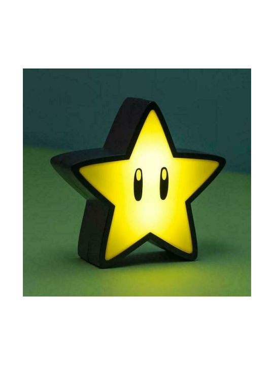 Paladone Led Kids Decorative Lamp Super Mario Bros Super Star Yellow 12εκ.