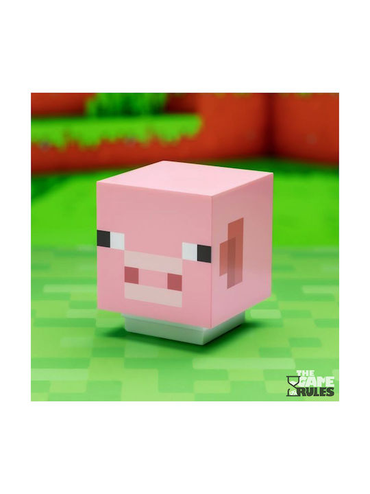 Paladone Led Παιδικό Διακοσμητικό Φωτιστικό Minecraft Pig Ροζ 11εκ.