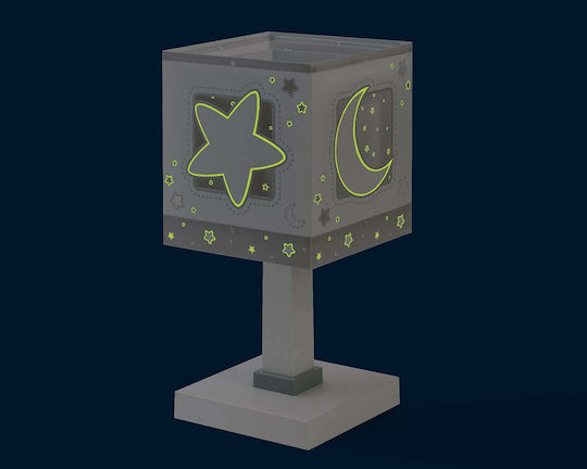 Ango Kinder Nachttischlampe Moonlight Gray 15x15x30εκ. Grau