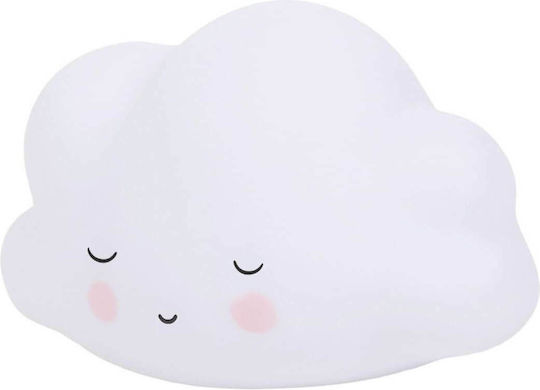 A Little Lovely Company Led Kids Decorative Lamp Cloud with Color Changes White