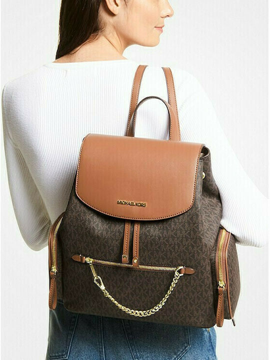 Michael Kors Leather Women's Bag Backpack Brown