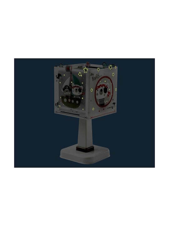 Ango Led Kids Side Table Lamp The Pirates Gray 15x15x30cm